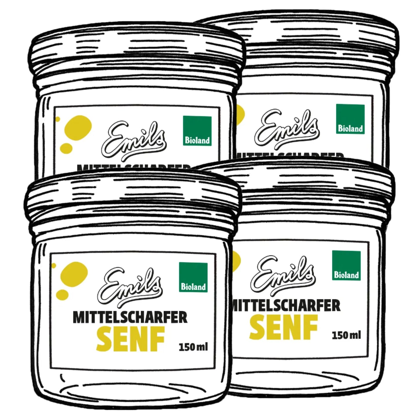 Mittelscharfer Senf 150 ml**