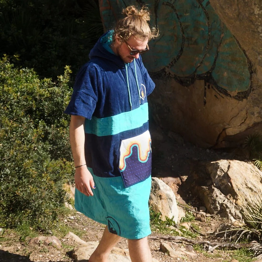 Poncho Bluebow, Baumwolle Velours