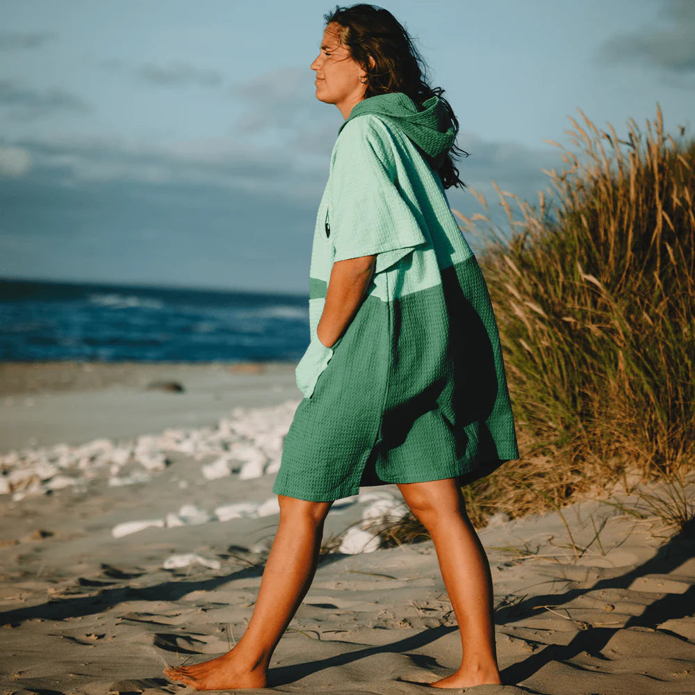 Travel Poncho Breese, Baumwolle Waffle Piquee