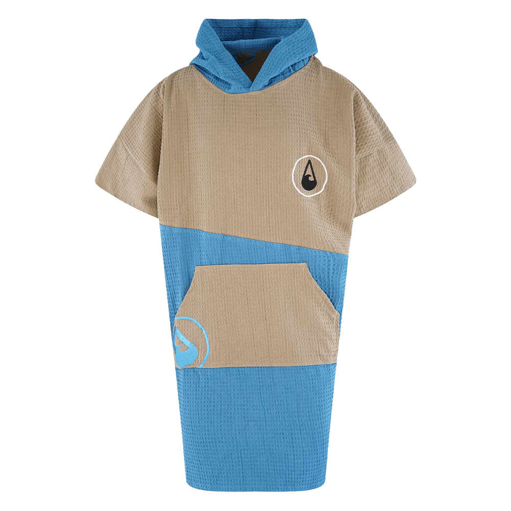 Travel Poncho Lighd, Baumwolle Waffle Piquee