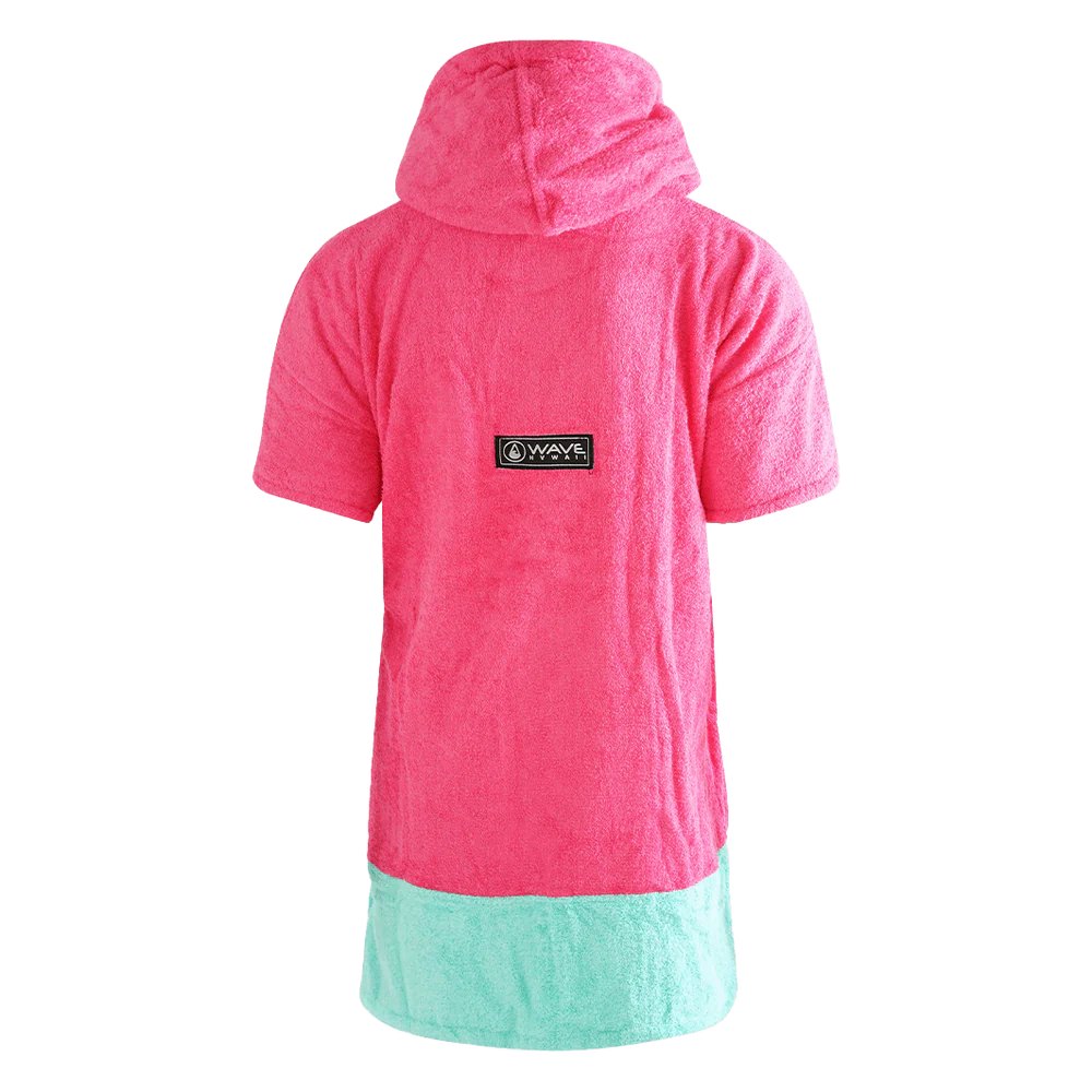 Bambus-Poncho Pink Wave