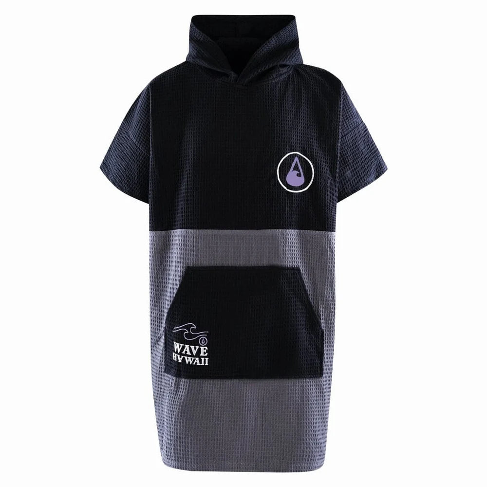 Travel Poncho El Yaque, Baumwolle Waffle Piquee