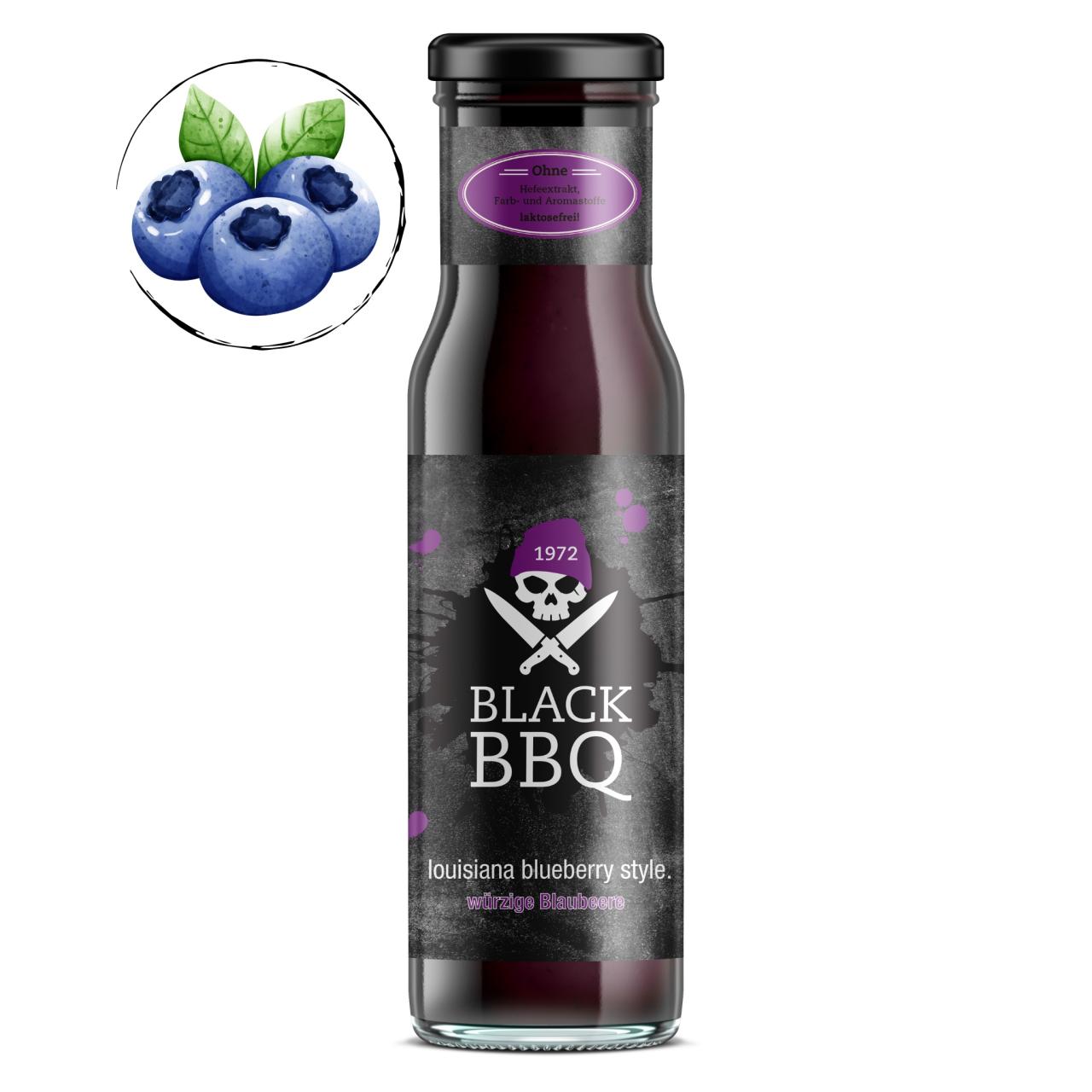 Black BBQ Louisiana style würzige Blaubeere
