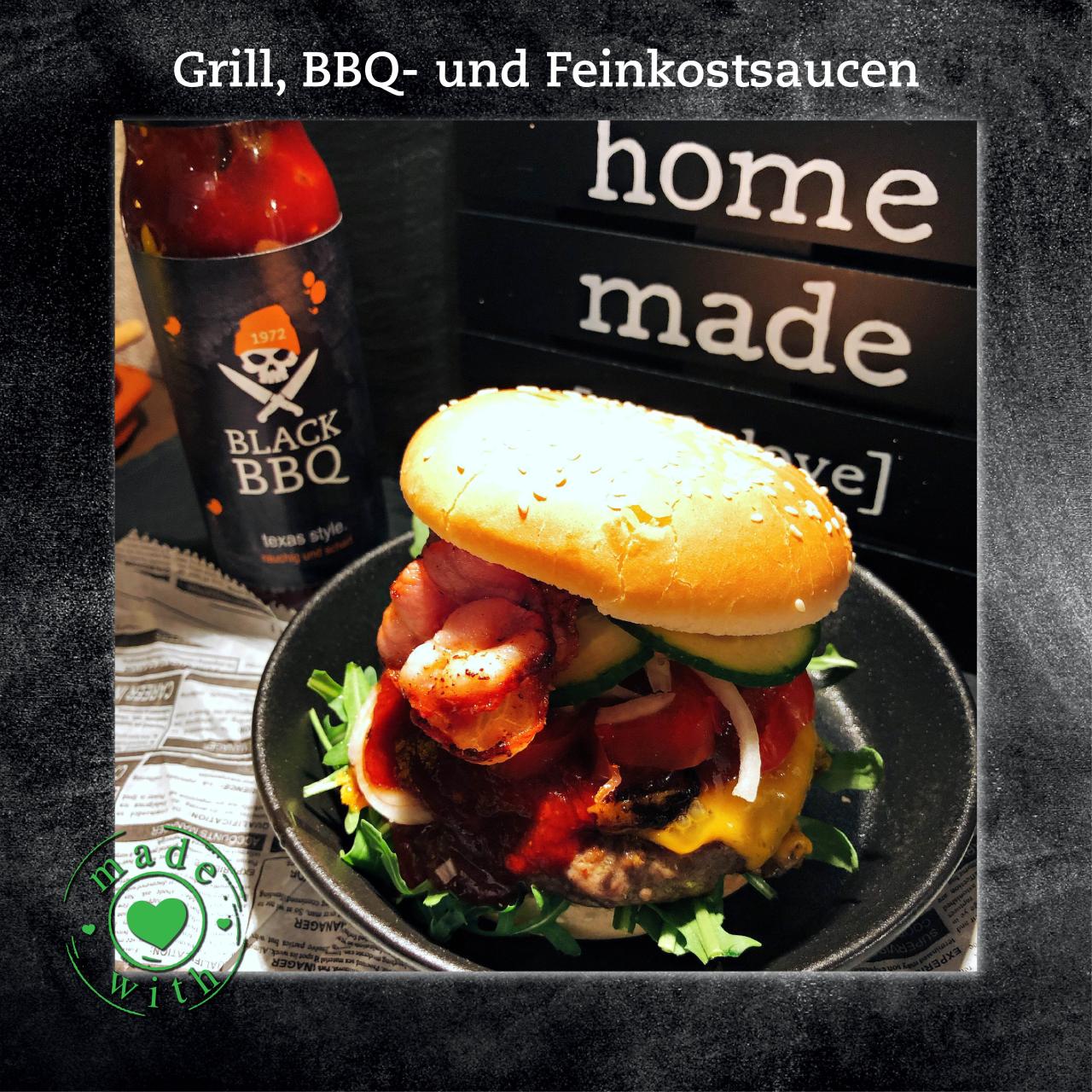 Black BBQ texas style. rauchig und scharf