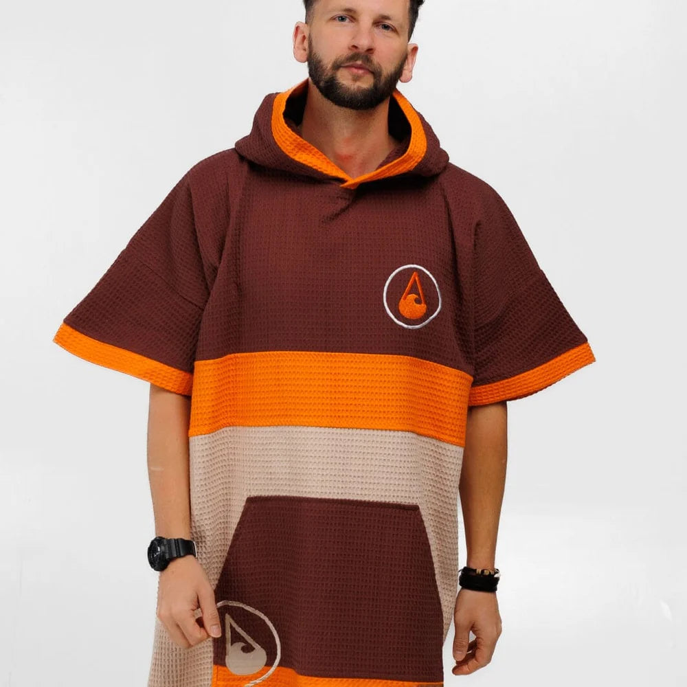 Travel Poncho Porlamar, Baumwolle Waffle Piquee
