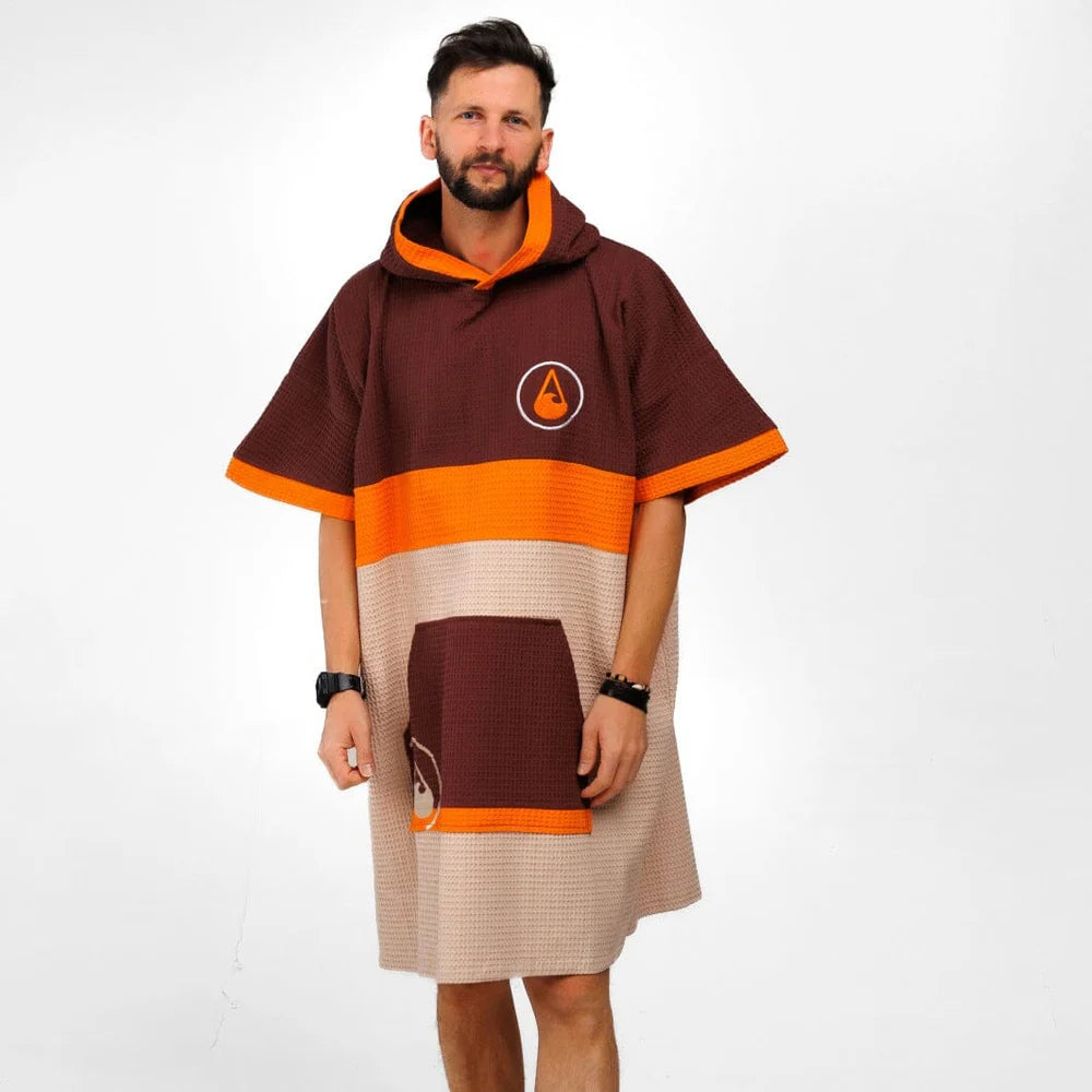 Travel Poncho Porlamar, Baumwolle Waffle Piquee