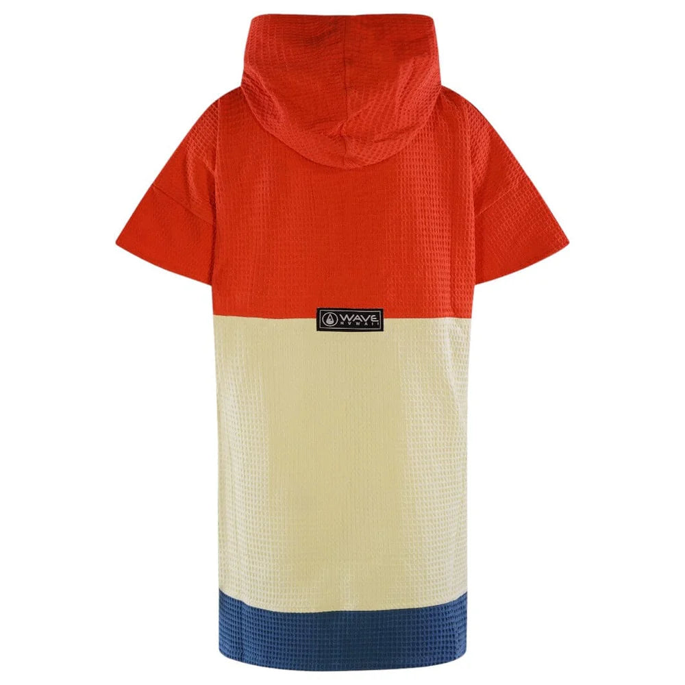 Travel Poncho Wailua, Baumwolle Waffle Piquee