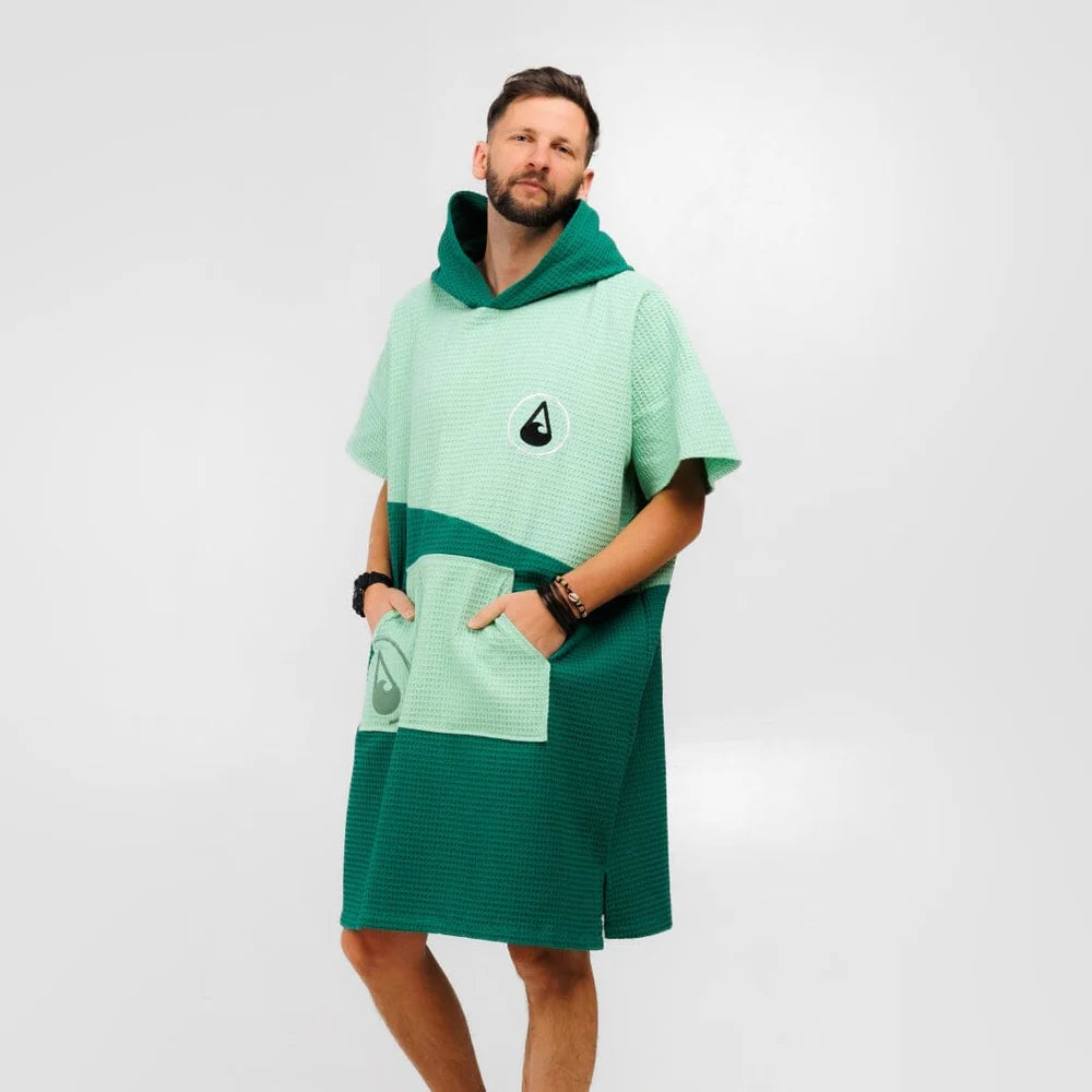Travel Poncho Breese, Baumwolle Waffle Piquee