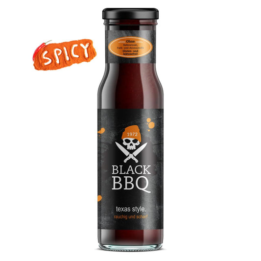 Black BBQ texas style. rauchig und scharf