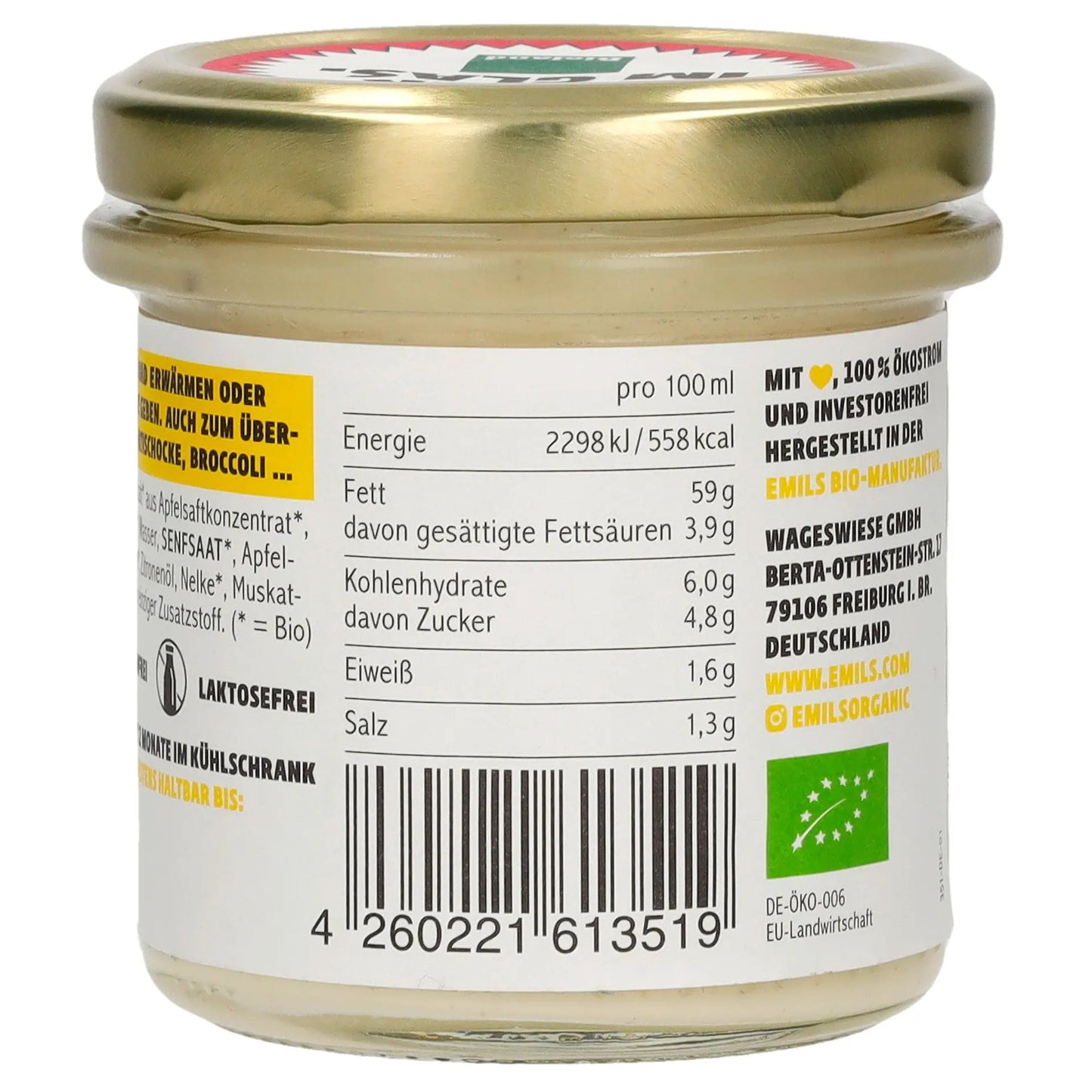 Vegane Sauce Hollandaise 130 ml**