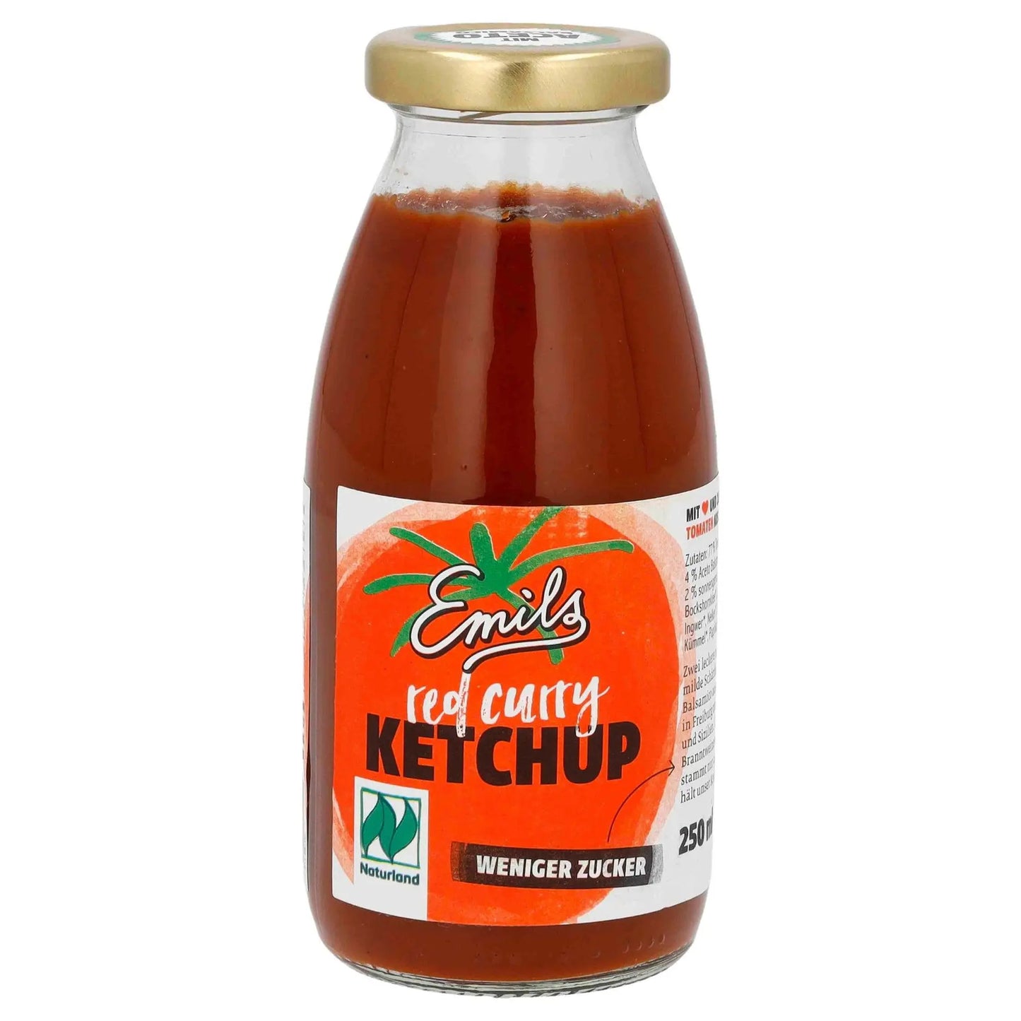 Emils bio Manufaktur red Curry Ketchup 250 ml**