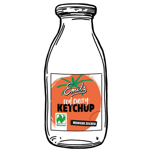 Emils bio Manufaktur red Curry Ketchup 250 ml**