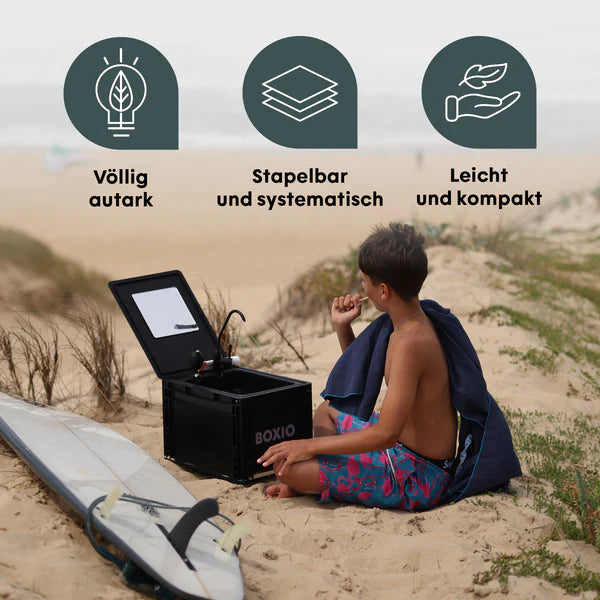 BOXIO WASH Dein mobiles Waschbecken