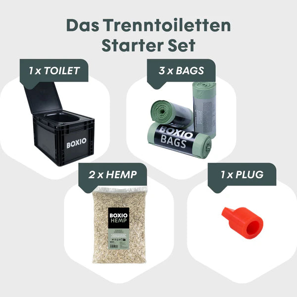 BOXIO TOILET PLUS Trenntoilette Starter Set