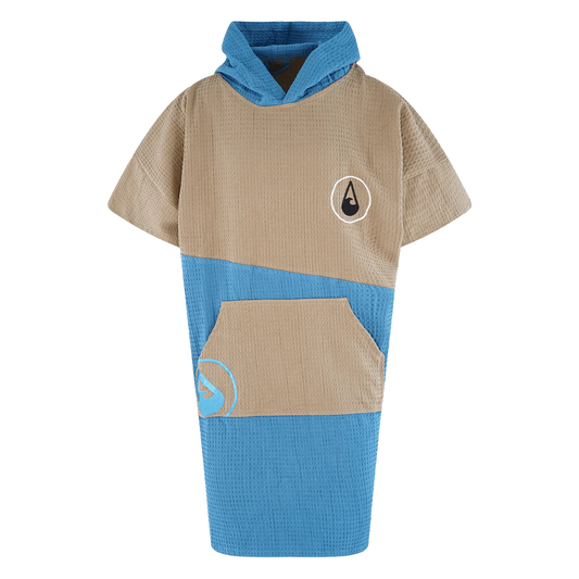 Travel Poncho Lighd, Baumwolle Waffle Piquee