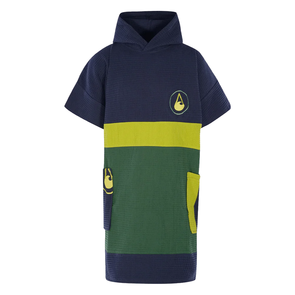 Travel Poncho Pampatar, Baumwolle Waffle Piquee