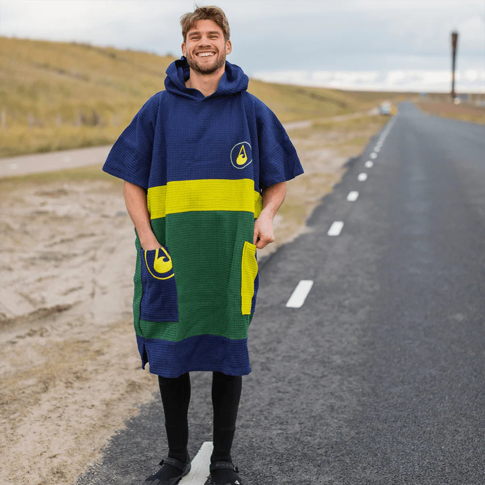 Travel Poncho Pampatar, Baumwolle Waffle Piquee