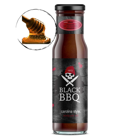 Black BBQ carolina style. Honig Senf Sauce