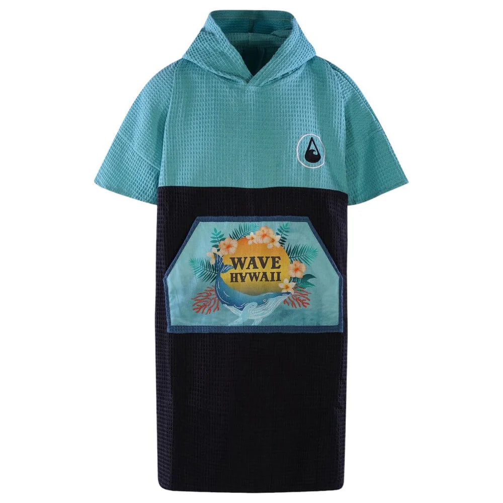 Travel Poncho Pahoa, Baumwolle Waffle Piquee