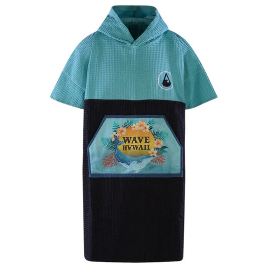 Travel Poncho Pahoa, Baumwolle Waffle Piquee