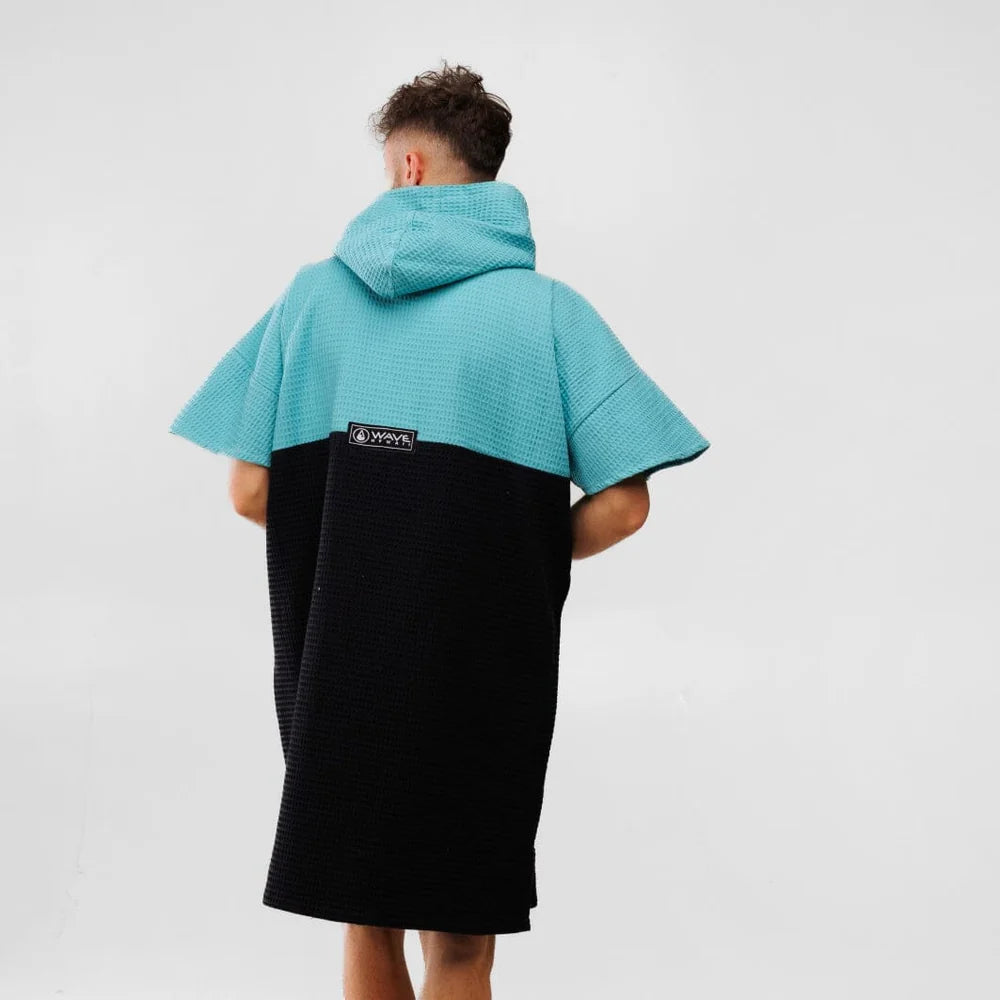 Travel Poncho Pahoa, Baumwolle Waffle Piquee