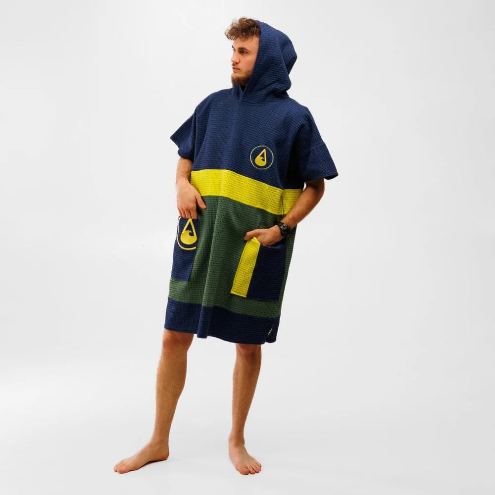 Travel Poncho Pampatar, Baumwolle Waffle Piquee
