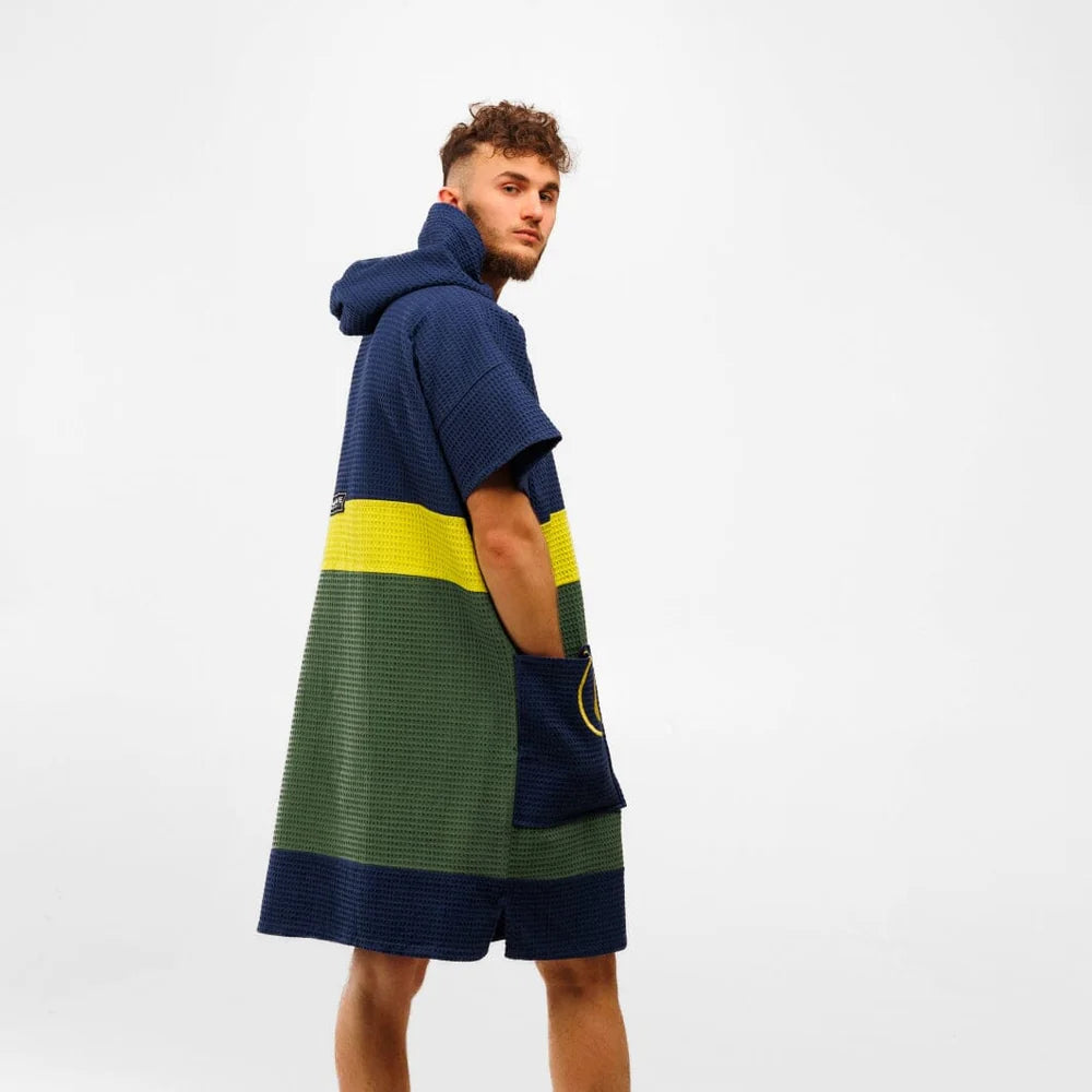 Travel Poncho Pampatar, Baumwolle Waffle Piquee
